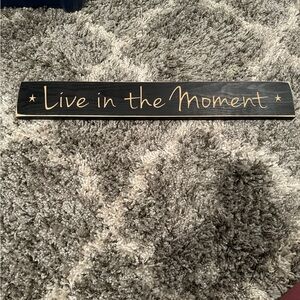 Black and Gold Inspirational Wall Sign